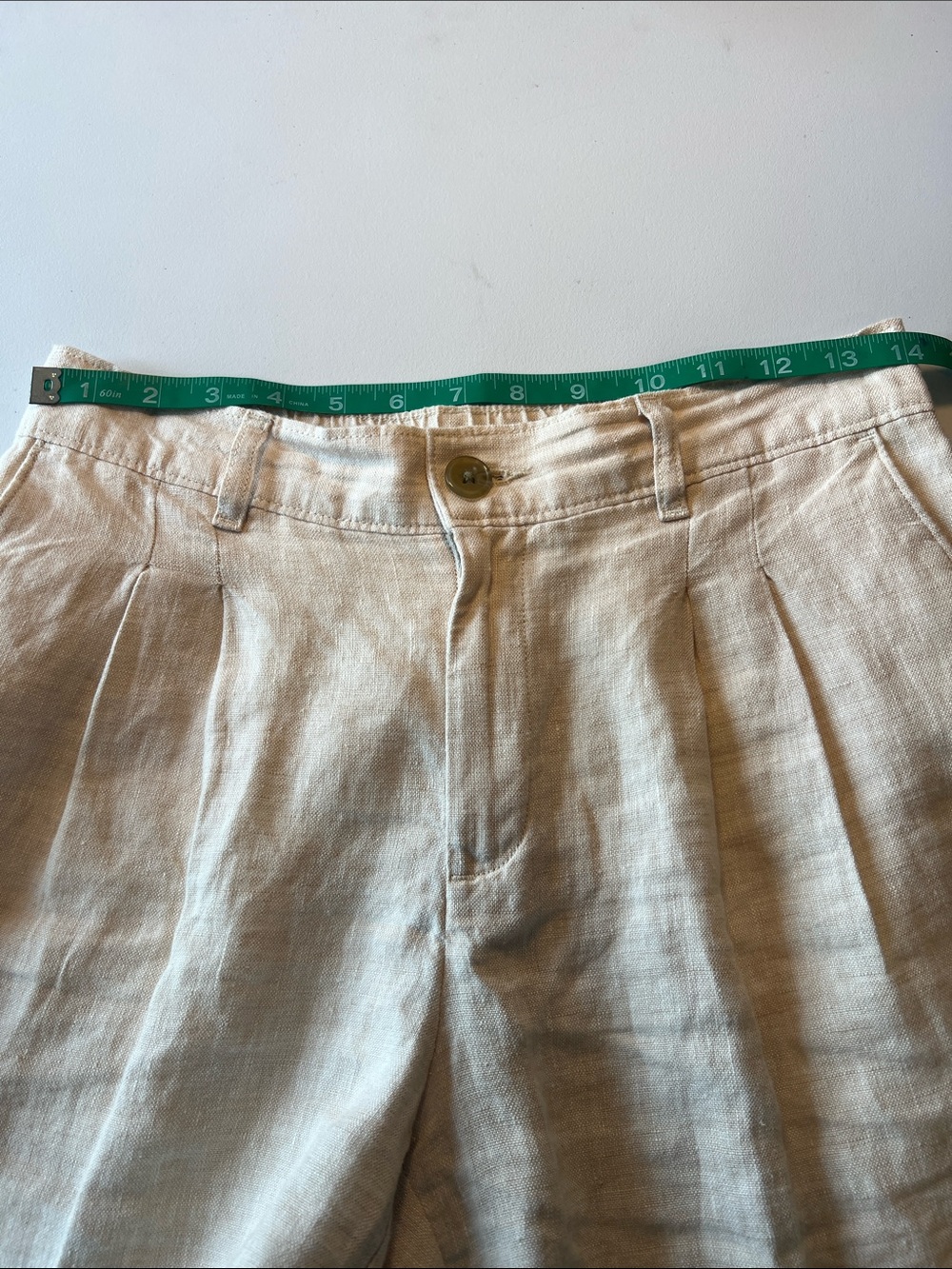 Lands' End 100% Linen Shorts - Picture 6 of 8